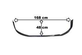 Prelungire bara fata universala, lungime 168 cm, negru lucios - Img 6