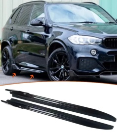 Prelungire praguri laterale compatibile cu BMW X5 F15 2013-2018, negru lucios - Img 2
