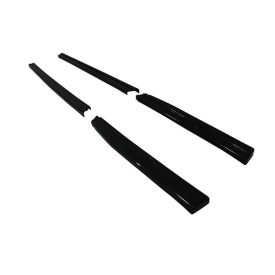 Prelungire praguri laterale compatibile VW GOLF 7 VII 2012-2020, 4 piese, negru lucios fara aripioare - Img 5