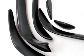 Prelungiri Bara Fata compatibil cu Mercedes C-Class W205 (2015-2018) C43 Design Negru Lucios - Img 7