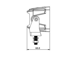 Proiector auto cu LED, universal, cu pozitie rosie si portocalie, 12V-24V, E-mark - Img 5
