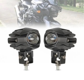 Proiector cu LED, 20W, Faza scurta, faza lunga, Alb + Galben, 9V - 60V, pentru Moto, ATV, Off-Road - Img 6
