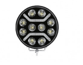Proiector cu led camion faza lunga si pozitie, diametru 218 mm, 12V-24V, pozitie cu leduri alb - portocaliu - Img 5