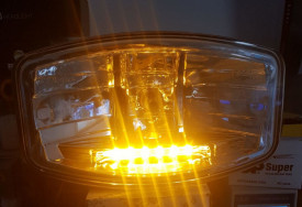 Proiector faza lunga si pozitie cu led portocaliu, 245x161 mm - Img 2