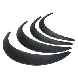 Protectie aripa auto, material flexibil, 4 bucati, culoare neagra, 71-80 x 8.5 cm - Img 1