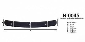 Protectie bara spate, VW Golf 7 2012-2020 break, Plastic, culoare negru - Img 5