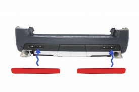 Reflectorizanti Bara Spate Catadioptru compatibil cu Range Rover Sport L320 Facelift 2010-2013 Land Rover Discovery 3 & 4