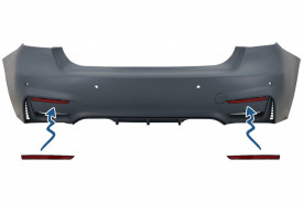 Reflectorizanti Catadioptru compatibil cu BMW Seria 3 F30 2011-2019 doar Bara Spate M3 Design - Img 2