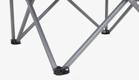 Scaun pliabil pentru camping, plaja, pescuit sau gradina, Easy Camp Furniture Spruce Black Inc, culoare gri, 110 kg - Img 3