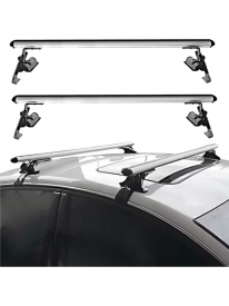 Set 2 bare portbagaj transversale universale compatibil cu automobile fara bare longituninale sau prindere fixa, lungime 120 cm, aluminiu, 2 adaptoare incluse - Img 3