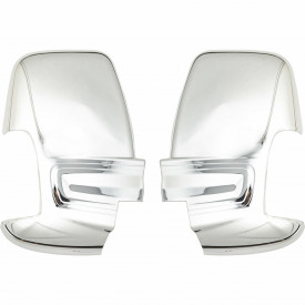 Set 2 Capace cromate de oglinda compatibil FORD TRANSIT 2012->, inox - Img 1