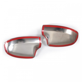 Set 2 ornamente din inox pentru capace de oglinda compatibil Renault Megane III 2008-2015, Fluence 2009-2016, Laguna 2008-2016 - Img 3