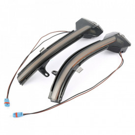 Set 2 semnalizari dinamice oglinda compatibil cu BMW seria 5 F10 2010-2016, Seria 7 F01 2008-2015, seria 6 2011-2017, geam transparent - Img 8