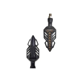 Set 2 semnalizari moto 12V cu functie de lumina de zi alba si semnalizare galbena - Img 2