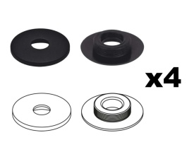 Set 4 bucati sistem de fixare in podea, clips rotund covorase compatibil cu Ford, Opel