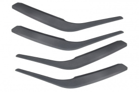 Set 4 Manere plastic interior, NEGRE compatibil BMW X1 E84 2009-2015