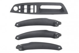 Set 4 Manere plastic interior NEGRE compatibil BMW X5 E70 2007-2014, X6 E71 2007-2014