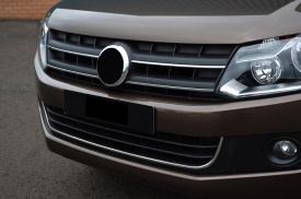 Set 4 Ornamente inox grila compatibil cu VW AMAROK 2010-2016 - Img 3