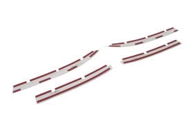 Set 4 ornamente inox grila VW Tiguan II FL 2020-> - Img 4