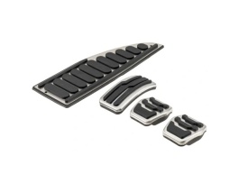 Set 4 ornamente pedale compatibil cu Ford Focus II 2004-2010, Focus III 2010-2018, Focus IV 2019->, cutie manuala
