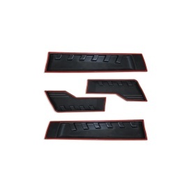 Set 4 Protectii laterale pentru usi compatibile Isuzu D-MAX 2012-2019 , plastic ABS calitate Premium - Img 5