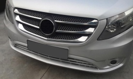 Set 5 Ornamente inox grila compatibil cu Mercedes Vito W447 2014-2020 - Img 5