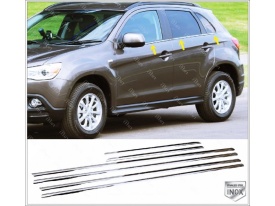 Set 6 ornamente inox chedere geam compatibil cu Mitsubishi ASX 2010-> - Img 4