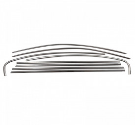 Set 8 ornamente din inox pentru chedere geamuri VW Passat B8 2019-> - Img 1