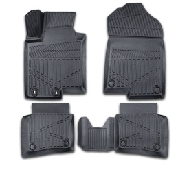 Set covorase auto cauciuc Hyundai i20 2020-> forma tavita 3D - Img 1