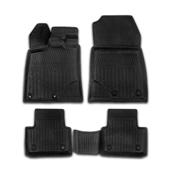 Set covorase auto cauciuc Peugeot 5008 Hybrid 2024->, forma tavita 3D