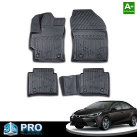 Set covorase auto cauciuc Toyota Corolla 2019->, forma tavita 3D - Img 2