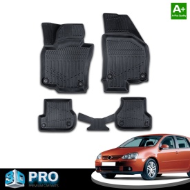 Set covorase auto cauciuc VW GOLF V 2003-2008, Golf VI 2008-2012, Jetta 2005-2010, forma tavita 3D - Img 2