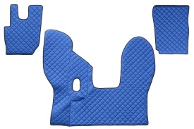 Set covorase camion, piele ecologica compatibil cu Daf CF 2013-> Albastru Manual - Img 1