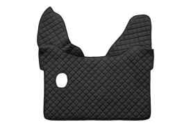 Set covorase camion, piele ecologica compatibil cu DAF XF105 2012->, XF106 2012-> Negru AUTOMAT - Img 3