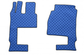 Set covorase camion, piele ecologica compatibil cu MERCEDES ACTROS MP4 Albastru, scaun pasager pliabil - Img 3