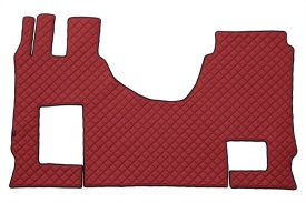 Set covorase camion, piele ecologica compatibil cu Mercedes Actros MP4 2011-> Rosu AUTOMAT