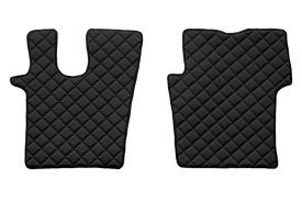 Set covorase camion, piele ecologica compatibil cu Scania G II 2017-> Negru AUTOMAT - Img 2