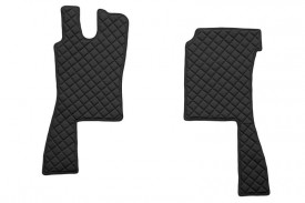 Set covorase camion, piele ecologica compatibil cu SCANIA R 1995-2005 Negru, MANUALA - Img 3