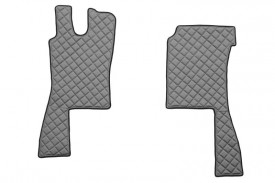 Set covorase camion, piele ecologica compatibil cu SCANIA R 1995-2005 Gri, MANUALA - Img 4