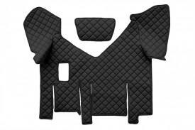 Set covorase camion, piele ecologica compatibile cu IVECO STRALIS XP 2013-> Negru, cu frigider - Img 5