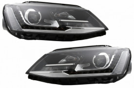 Set Faruri LED DRL compatibil cu VW Jetta Mk6 VI 2011-2017 GTI OE Design - Img 5