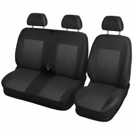 Set huse auto pentru scaune compatibile Mercedes Sprinter 1996-2006 3 locuri, material textil - Img 6