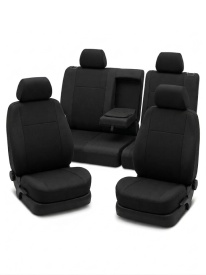 Set huse auto pentru scaune, VW GOLF IV 1998-2005, material textil negru, Lichidare stoc!