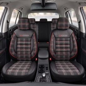 Set huse scaune auto compatibil BMW seria 5 E60 2004-2011, fata-spate, Otom Luxury, GTI SPORTS Design, material textil cu piele ecologica