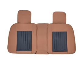 Set huse scaune auto compatibil BMW X3 F25 2010-2017, scaune standard, fata-spate, Piele ecologica Negru cu maro - Img 5