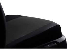 Set huse scaune auto, dedicate Opel Zafira B 2005-2011, piele ecologica cu alcantara, negru cu gri - Img 8