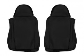 Set huse scaune camion compatibile cu DAF XF 95, XF 105, LF 45, LF 55, CF, 1997-2012, negru, piele ecologica cu velur - Img 4