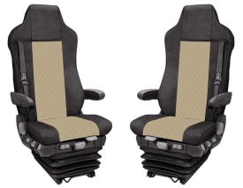 Set huse scaune camion si mochete interior combatibil cu MAN TGX II 2021->, culoare crem - Img 3
