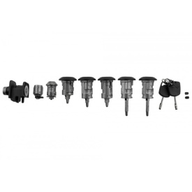 Set incuietoare usi butuci iale cu 2 chei compatibil Ford Transit Connect 2002-2013 - Img 2