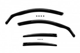 Set paravanturi auto Audi A4 B8 2007-2015 AVANT, fata-spate, fumuriu, Heko